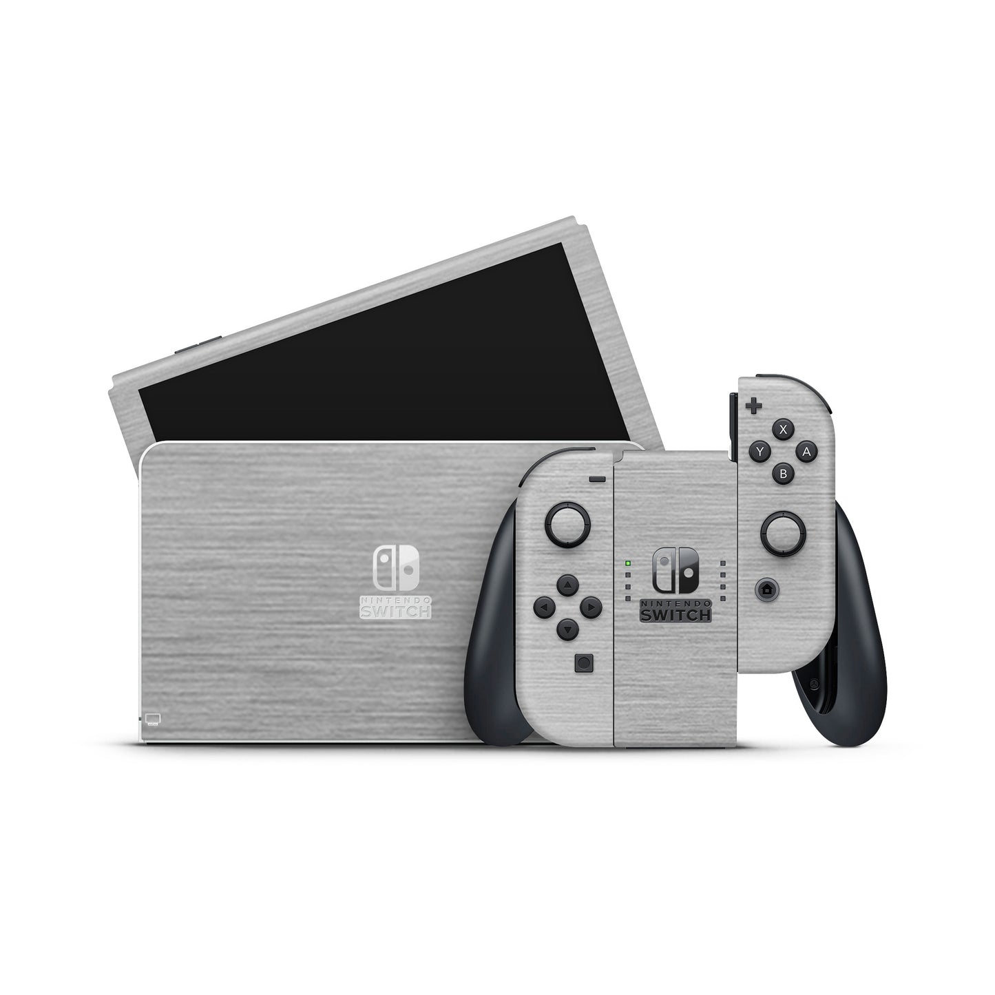 Skin Nintendo Switch, Metallic 3D Gray