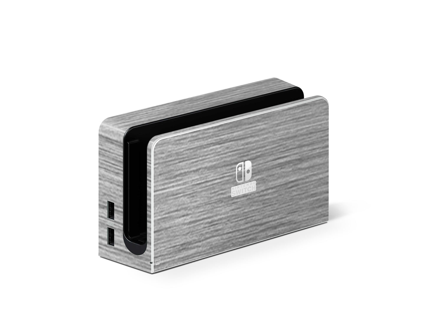 Folie de protectie Nintendo Switch OLED, eSkins Elegans, Skin Metalic Grafit