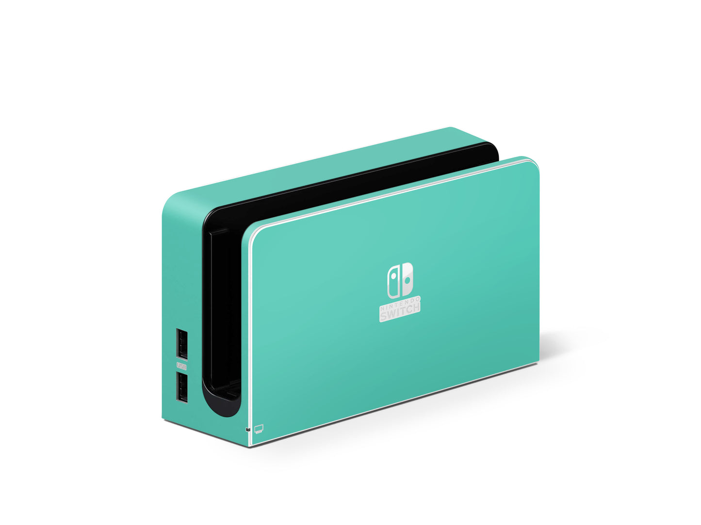 Folie de protectie Nintendo Switch OLED, eSkins Unique, Skin Mat Verde Menta