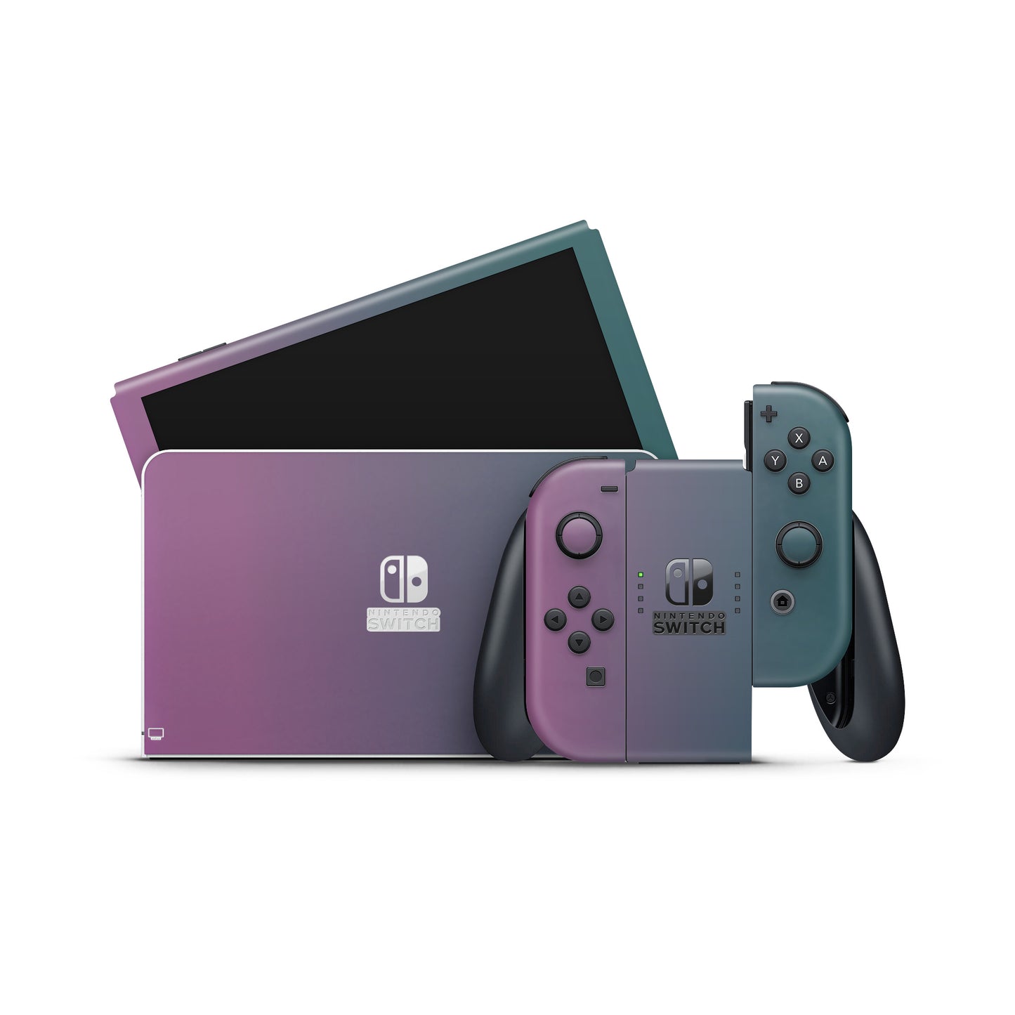 Skin Nintendo Switch, Cameleon Turquoise - Lavender