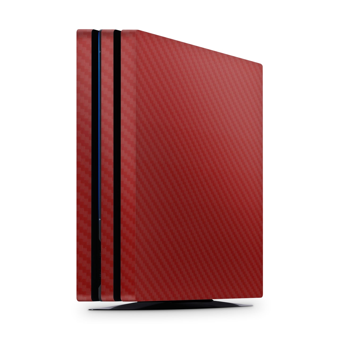 Folie de protectie PlayStation 4 Pro, eSkins Elegans, Skin Carbon Rosu