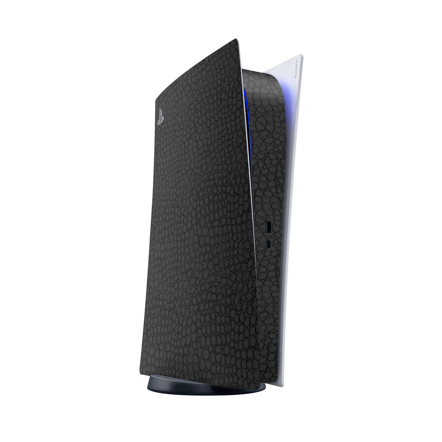 Skin PlayStation 5 Digital Edition, Croco 3D Black