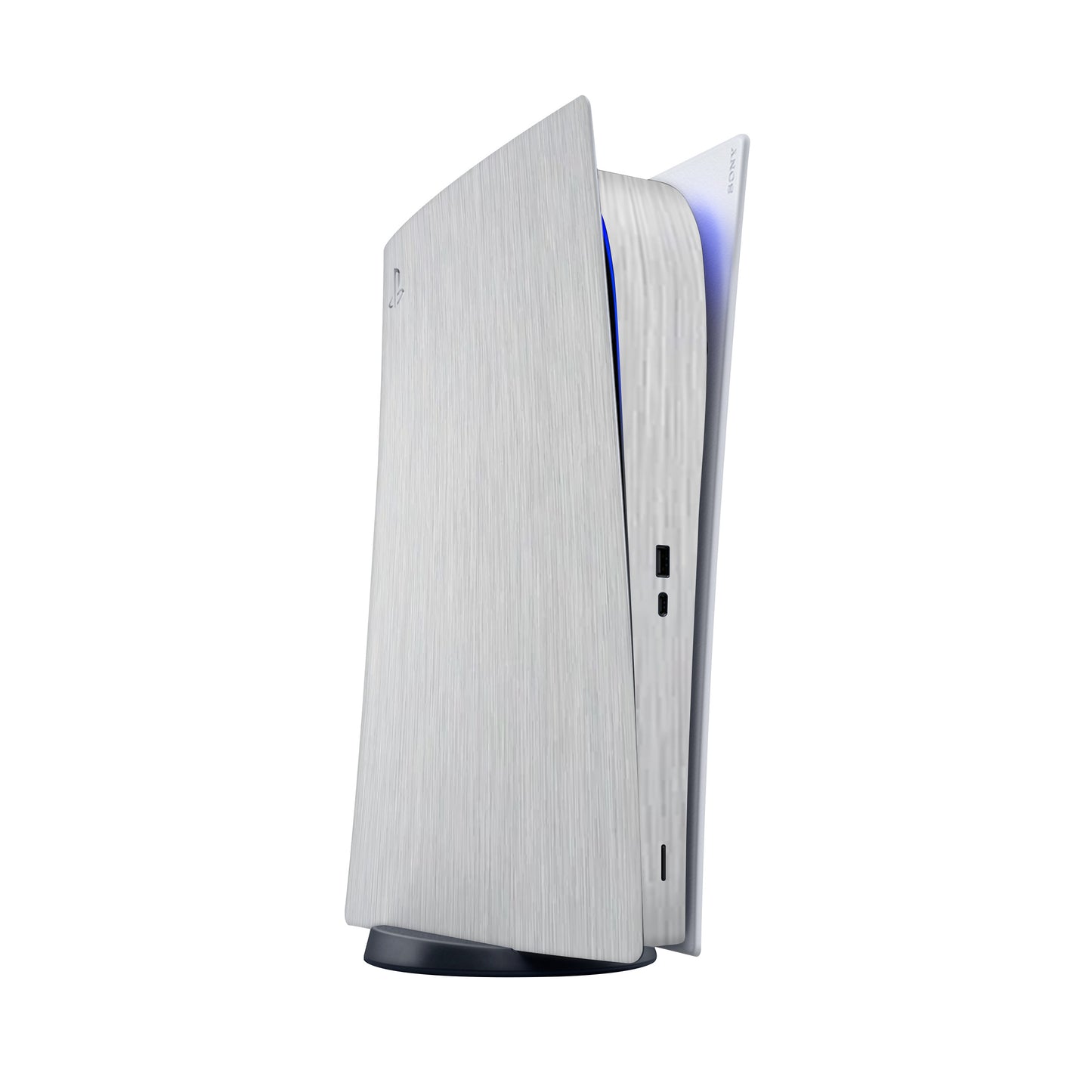 Skin PlayStation 5 Digital Edition, Metallic 3D Grey