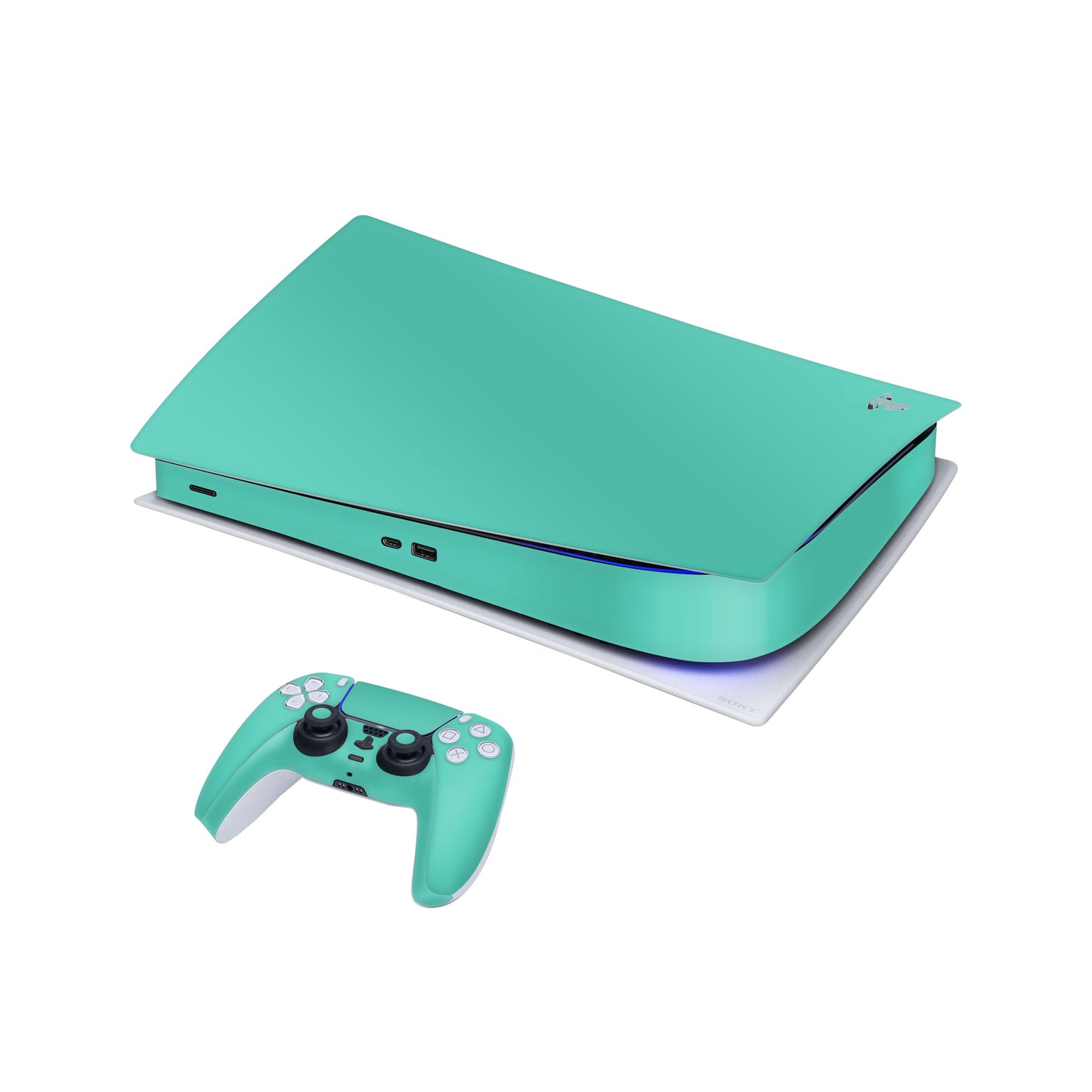 Skin PlayStation 5 Digital Edition, Matte Green Mint
