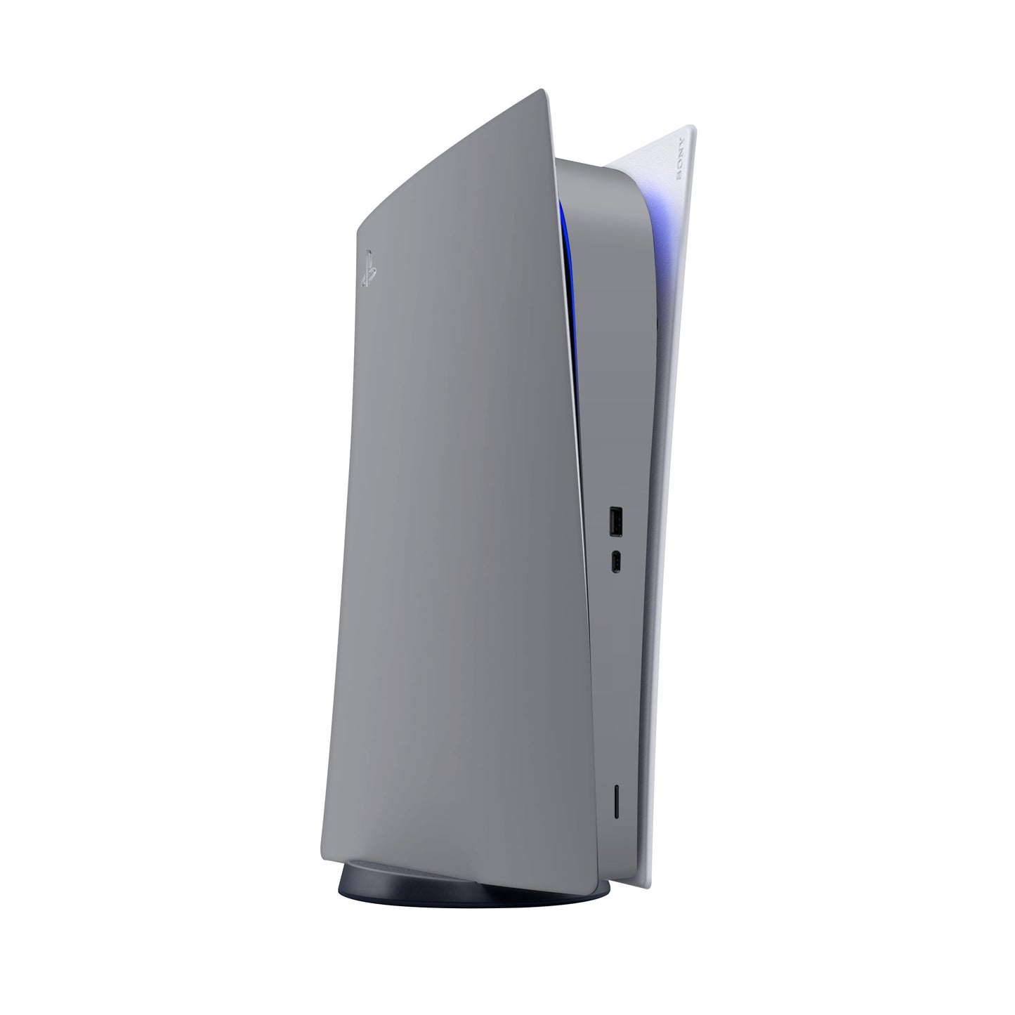 Folie de protectie PlayStation 5 Digital Edition, eSkins Unique, Skin Mat Gri