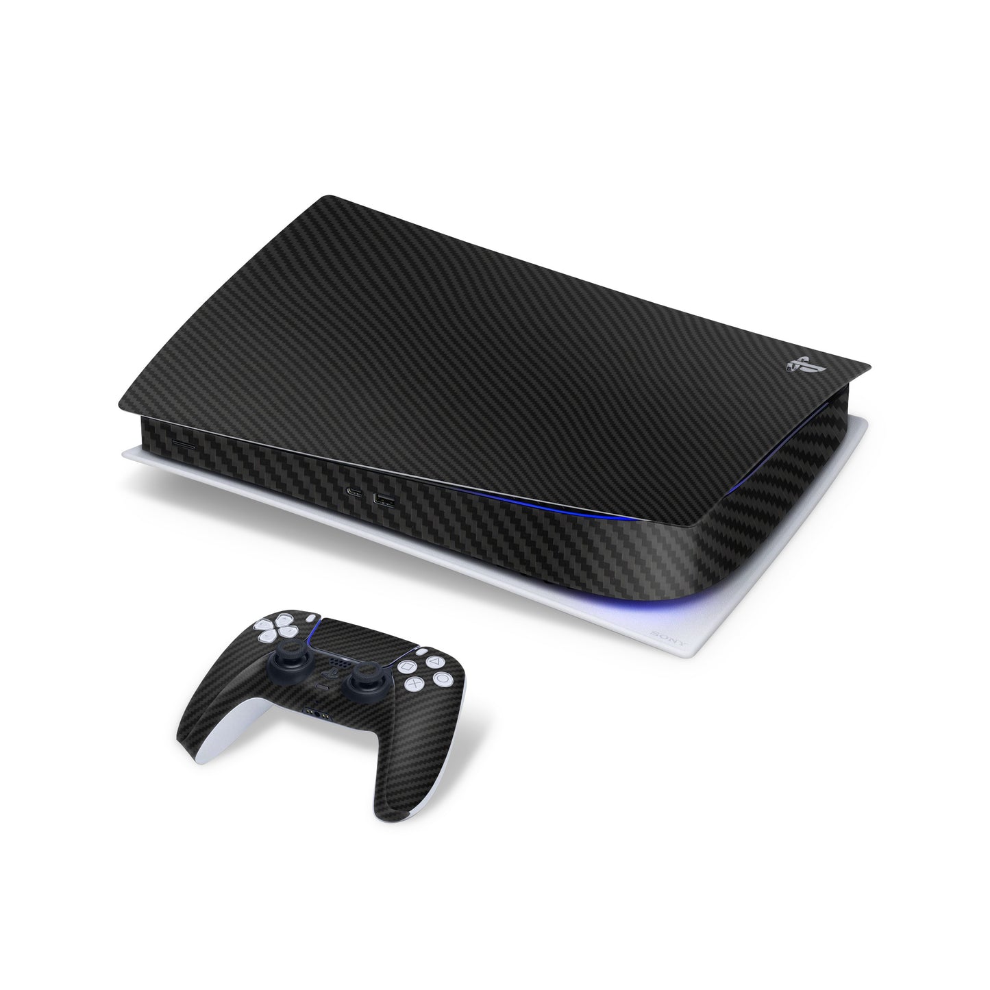Skin PlayStation 5 Disc Version, Carbon 3D Black