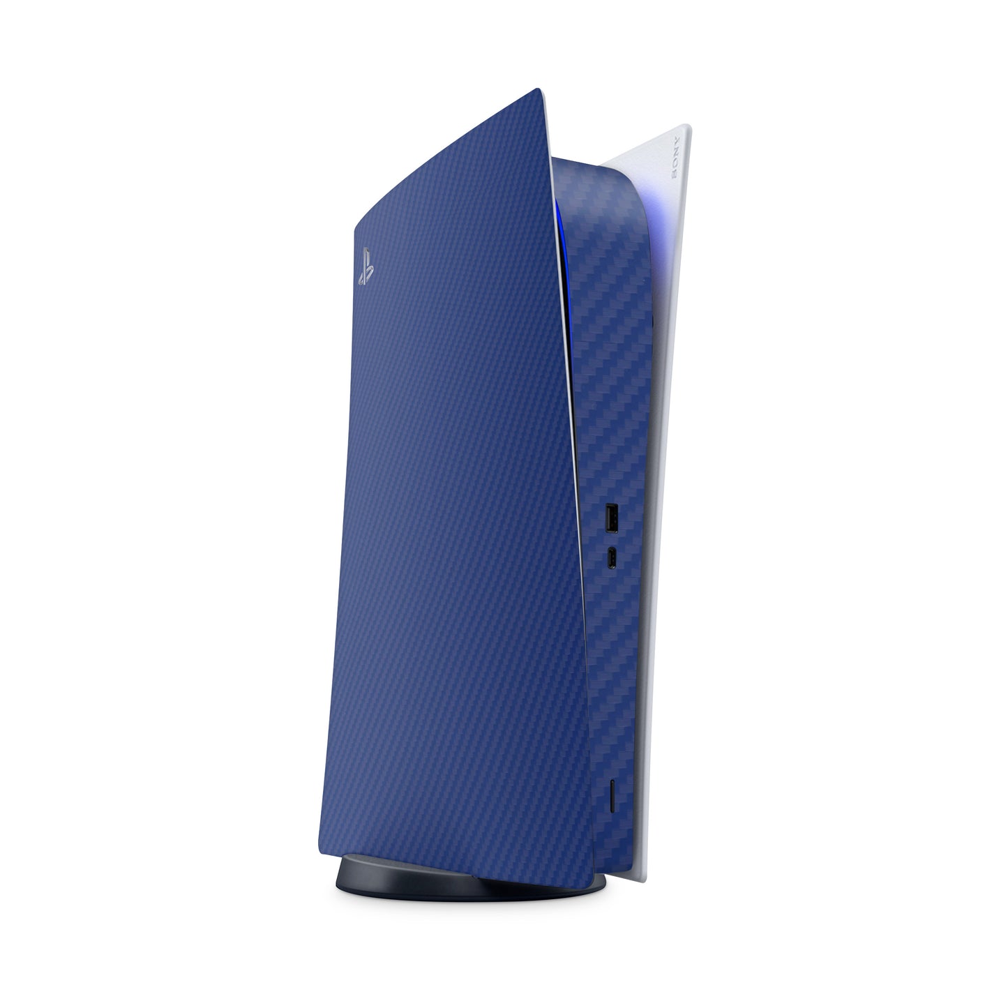 Skin PlayStation 5 Disc Version, Carbon 3D Blue