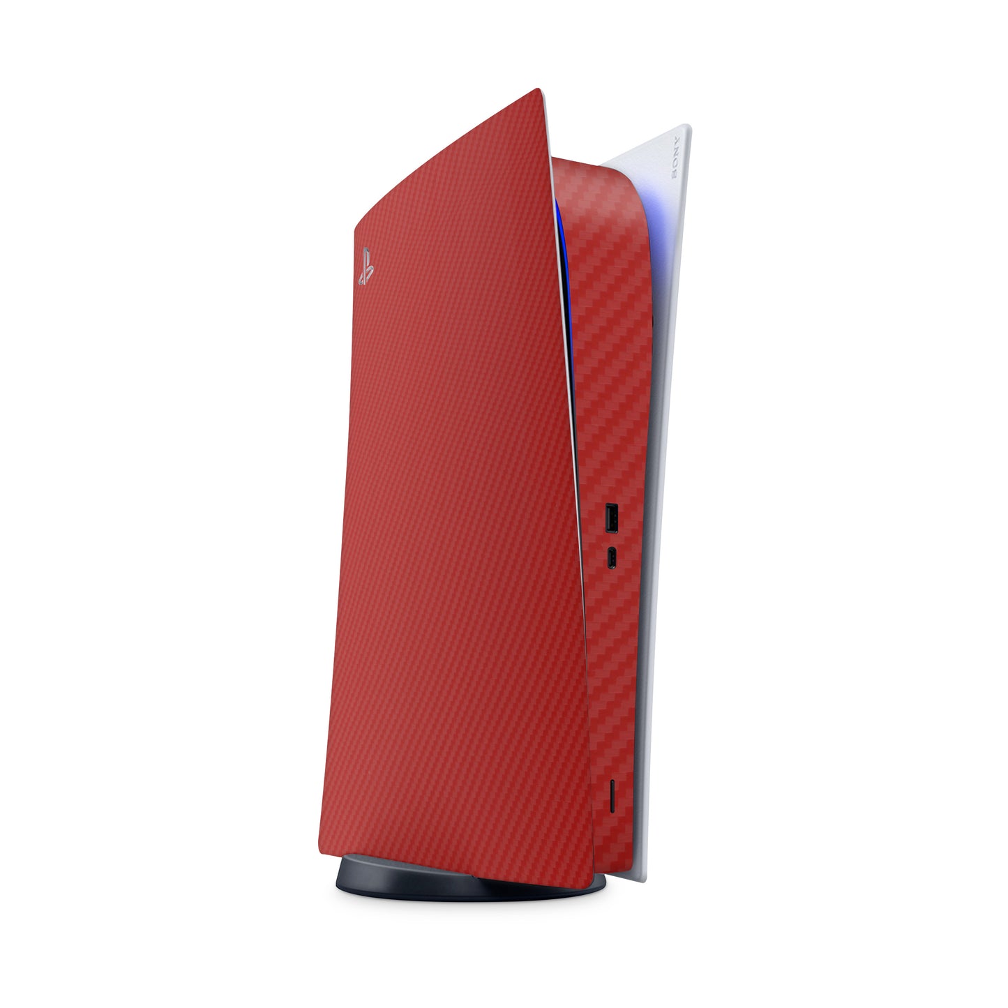 Skin PlayStation 5 Disc Version, Carbon 3D Red