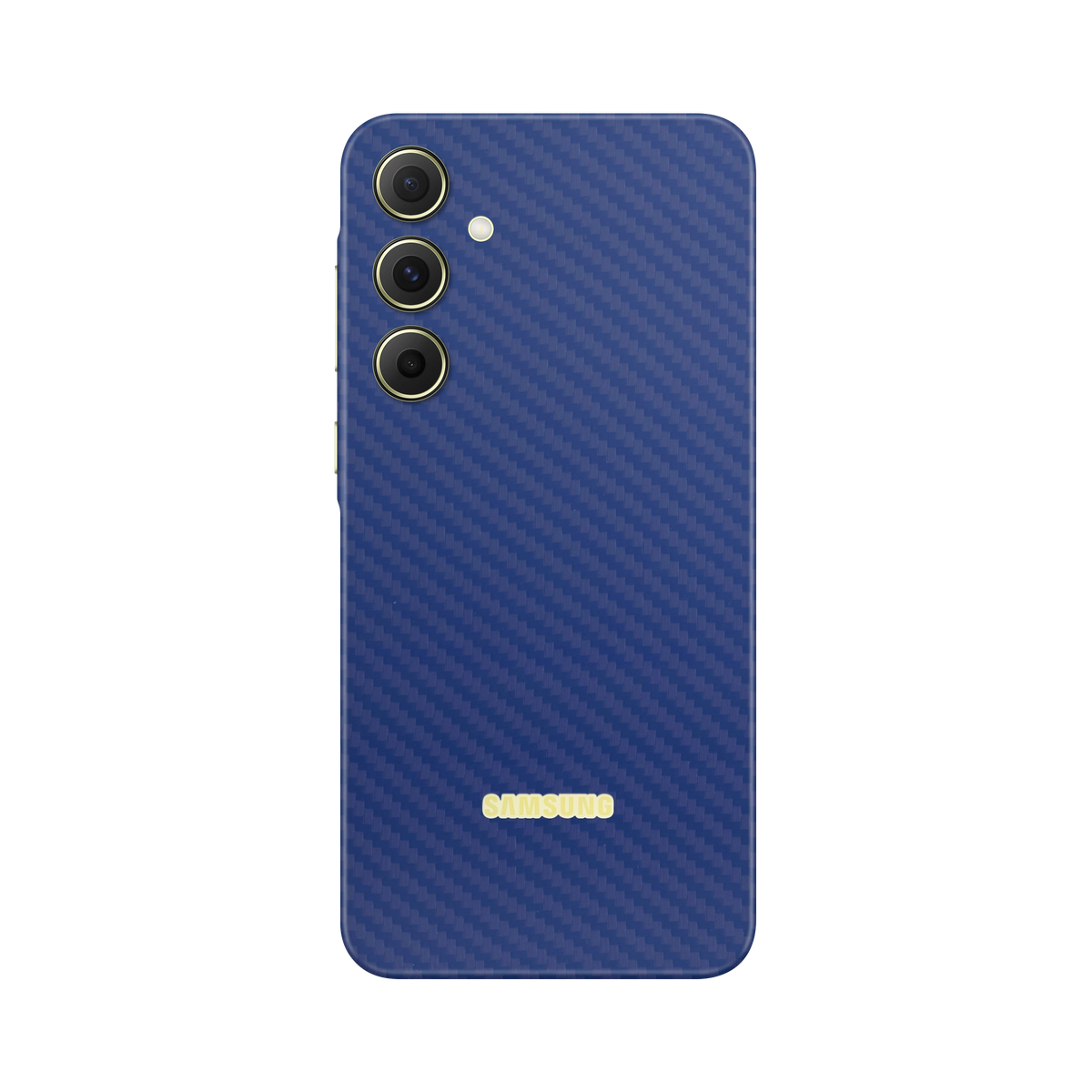 Folie de protectie pentru Samsung Galaxy A15, eSkins Elegans, Skin Carbon Albastru