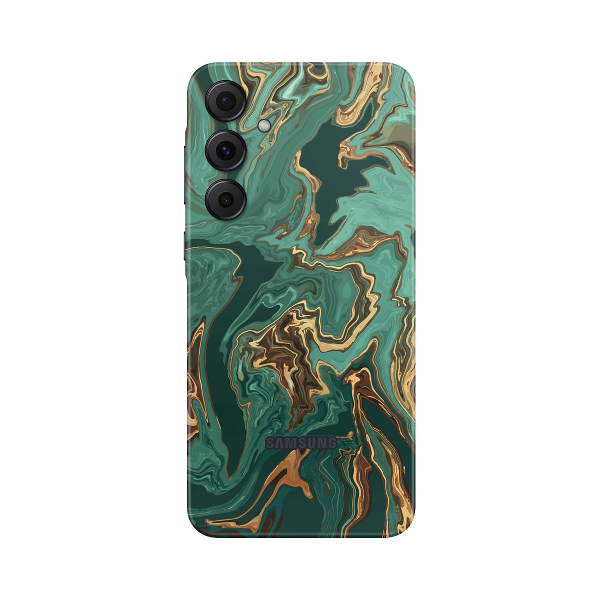 Folie de protectie pentru Samsung Galaxy A55, eSkins Signature, Skin Emerald Flow