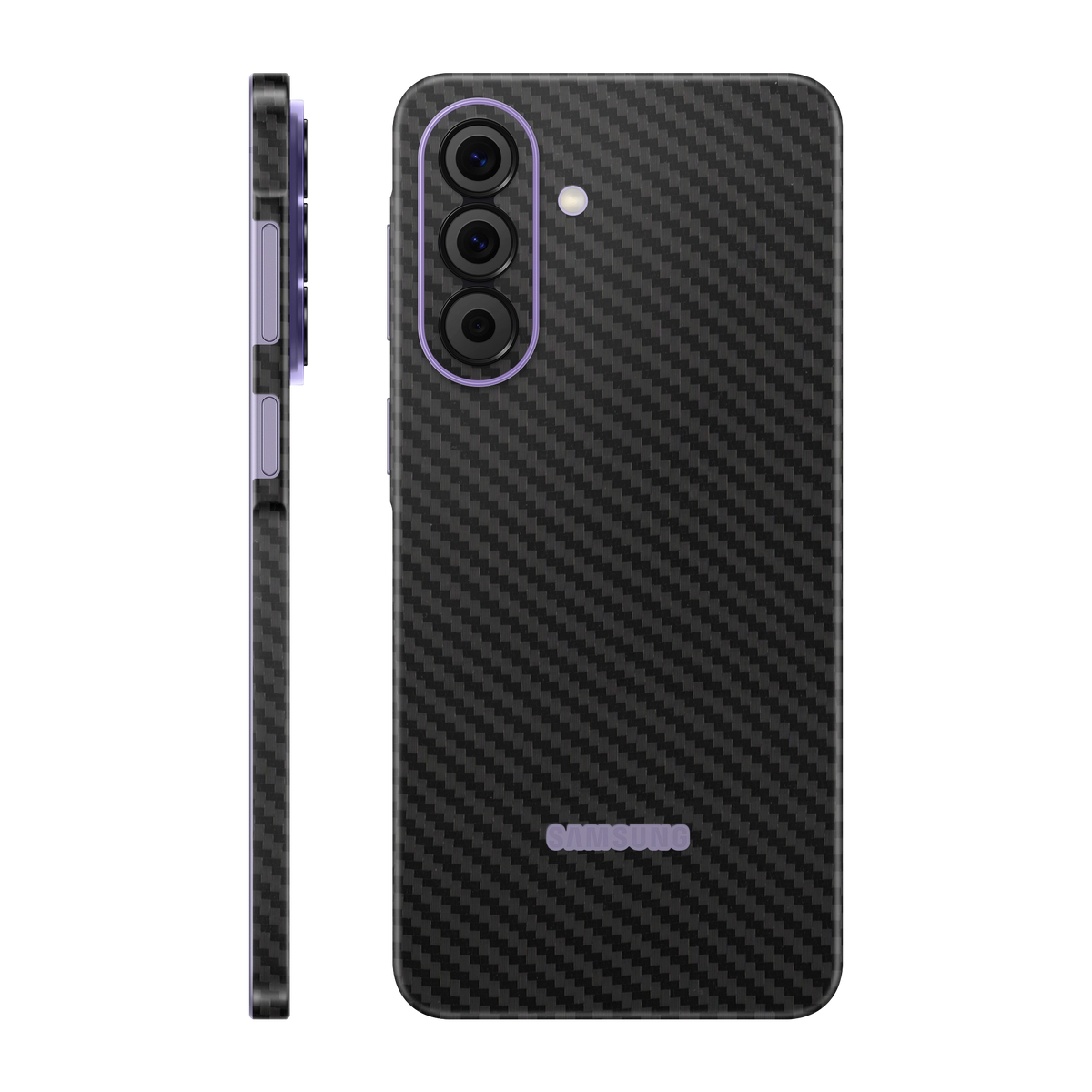 Folie de protectie pentru Samsung Galaxy A57, eSkins Elegans, Skin Carbon Negru