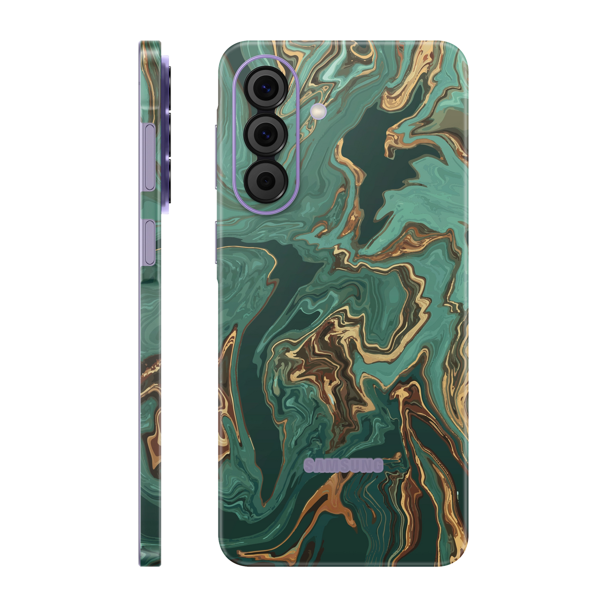 Folie de protectie pentru Samsung Galaxy A57, eSkins Signature, Skin Emerald Flow