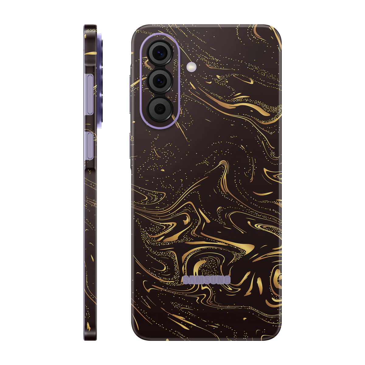Folie de protectie pentru Samsung Galaxy A57, eSkins Signature, Skin Golden Noir