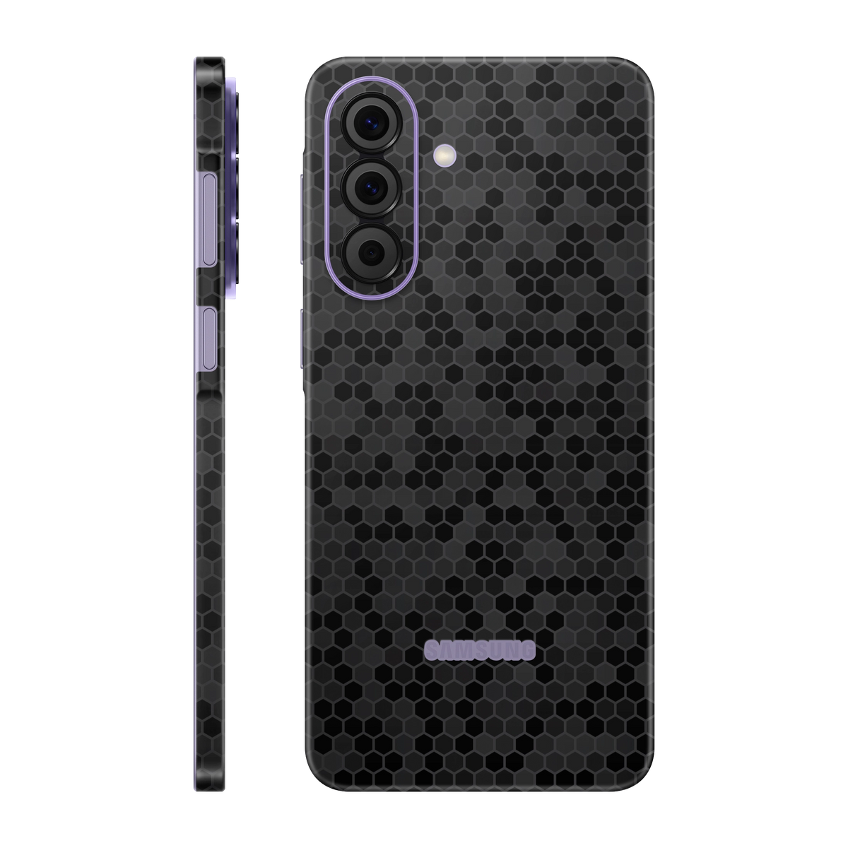 Folie de protectie pentru Samsung Galaxy A57, eSkins Elegans, Skin Honeycomb Negru