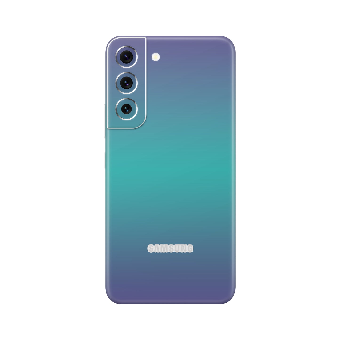 Folie de protectie Samsung Galaxy S21, eSkins Unique, Skin Cameleon Turcoaz-Lavanda
