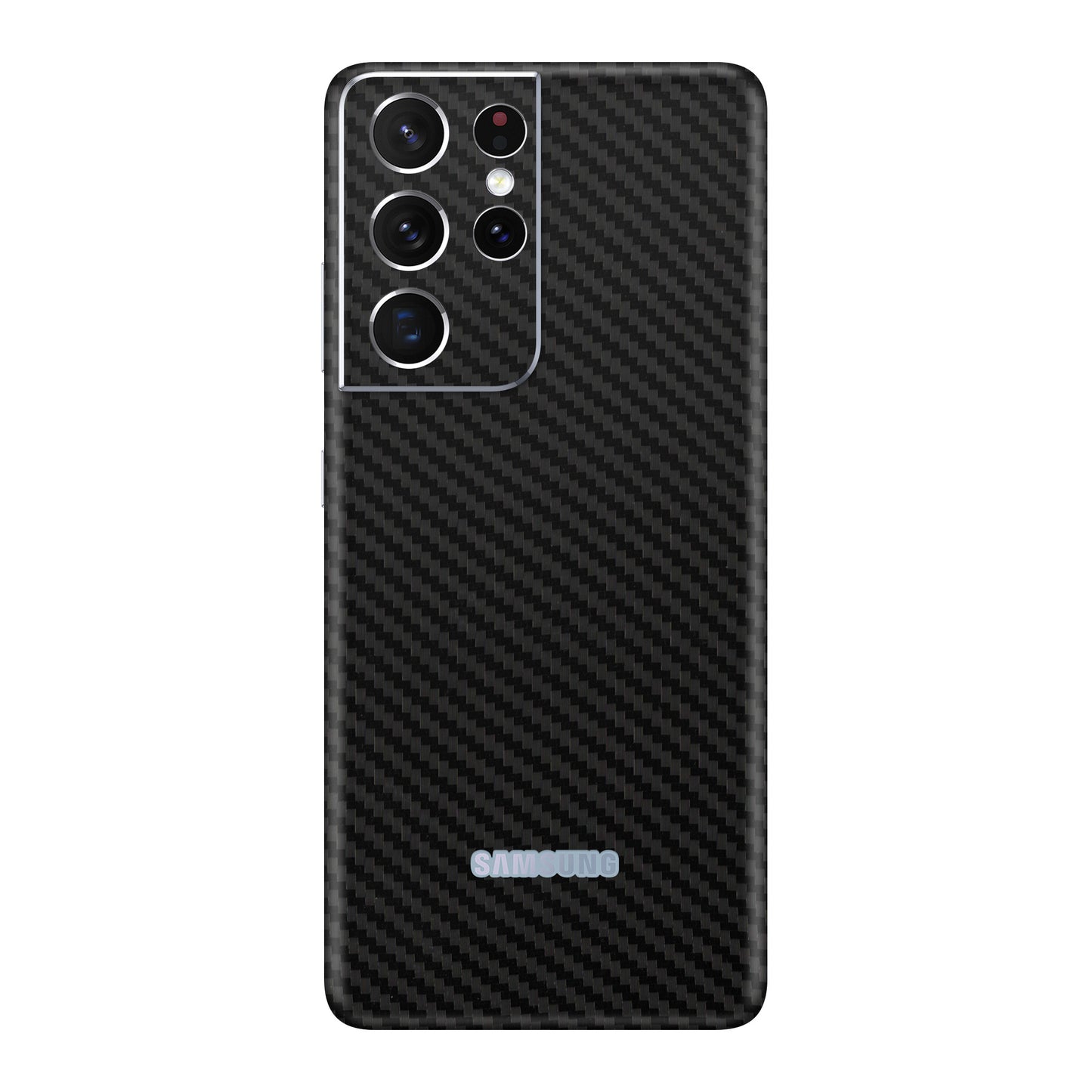 Folie de protectie Samsung Galaxy S21 Ultra, eSkins Elegans, Skin Carbon Negru