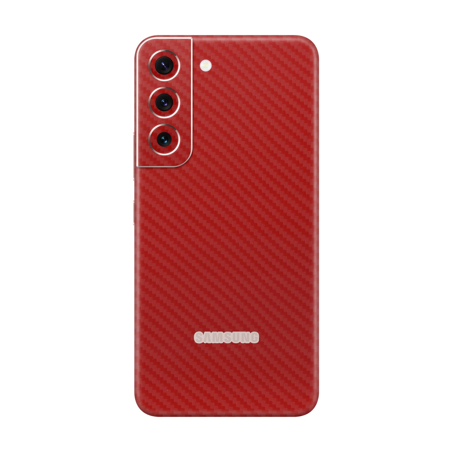 Folie de protectie Samsung Galaxy S22 Plus, eSkins Elegans, Skin Carbon Rosu
