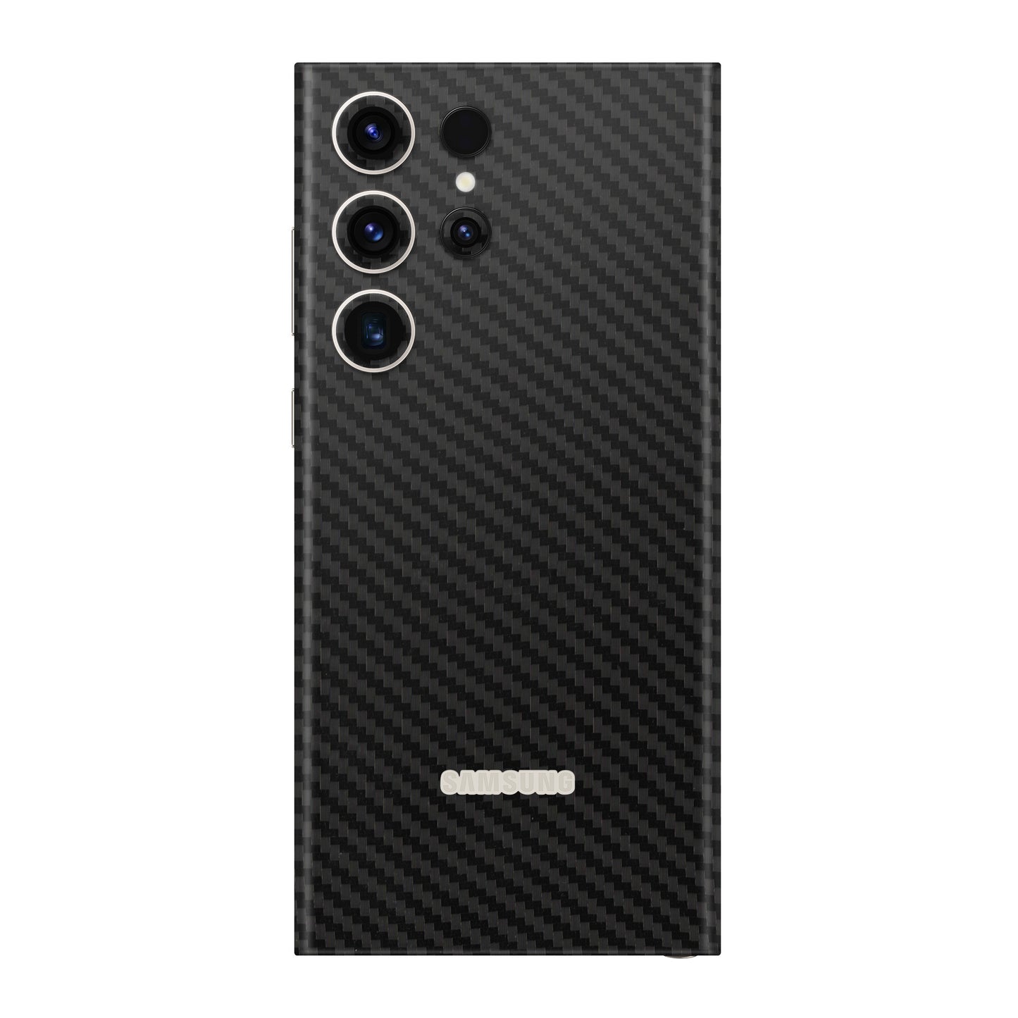 Folie de protectie Samsung Galaxy S22 Ultra, eSkins Elegans, Skin Carbon Negru