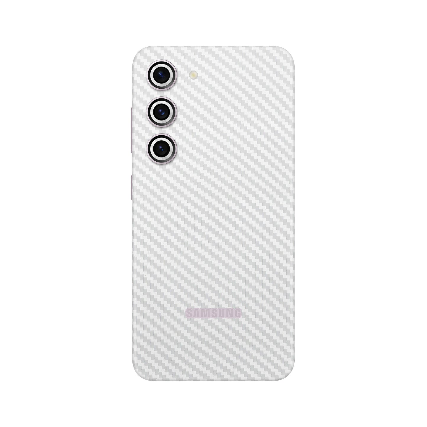 Skin Samsung Galaxy S23, Carbon 3D White