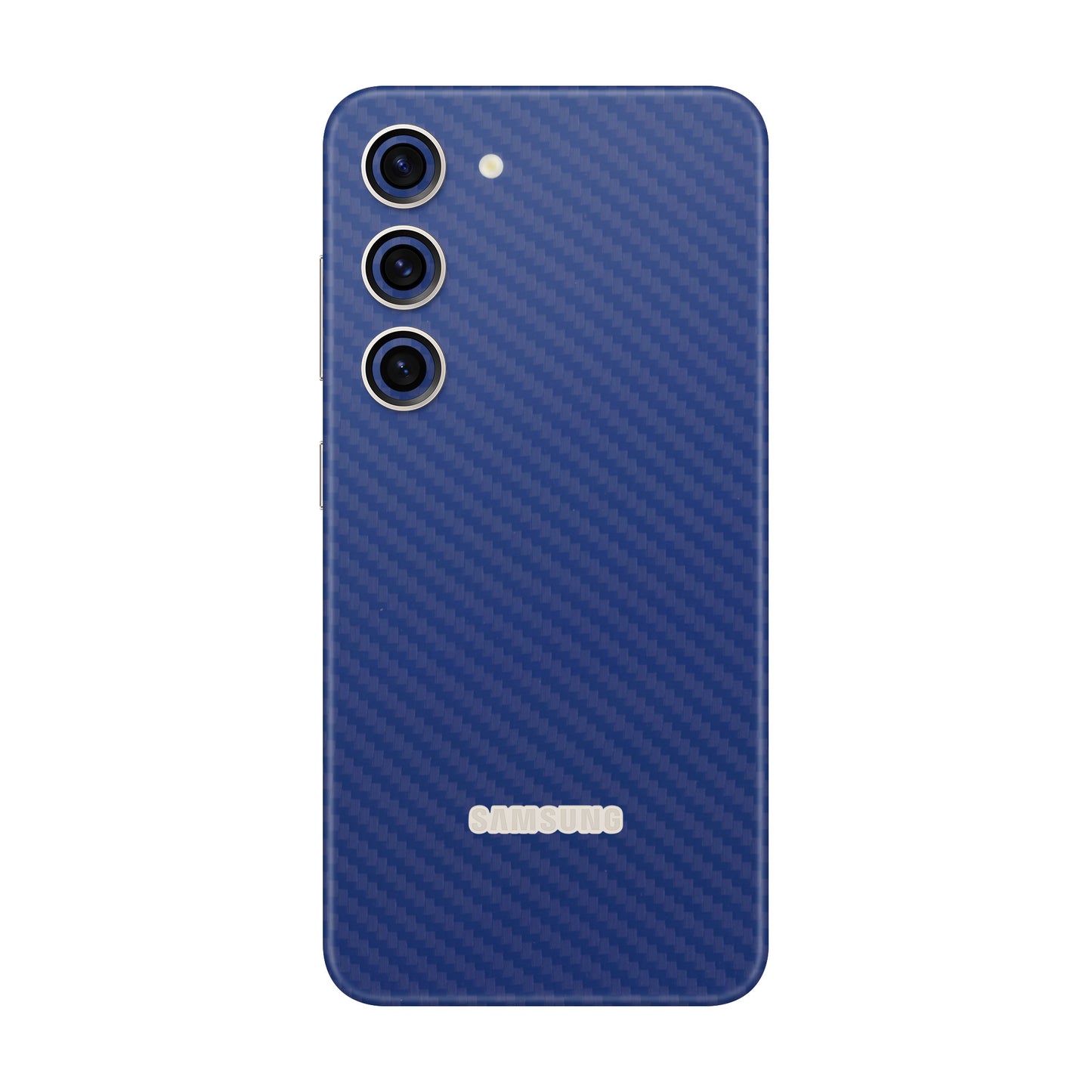 Folie de protectie Samsung Galaxy S23 FE, eSkins Elegans, Skin Carbon Albastru