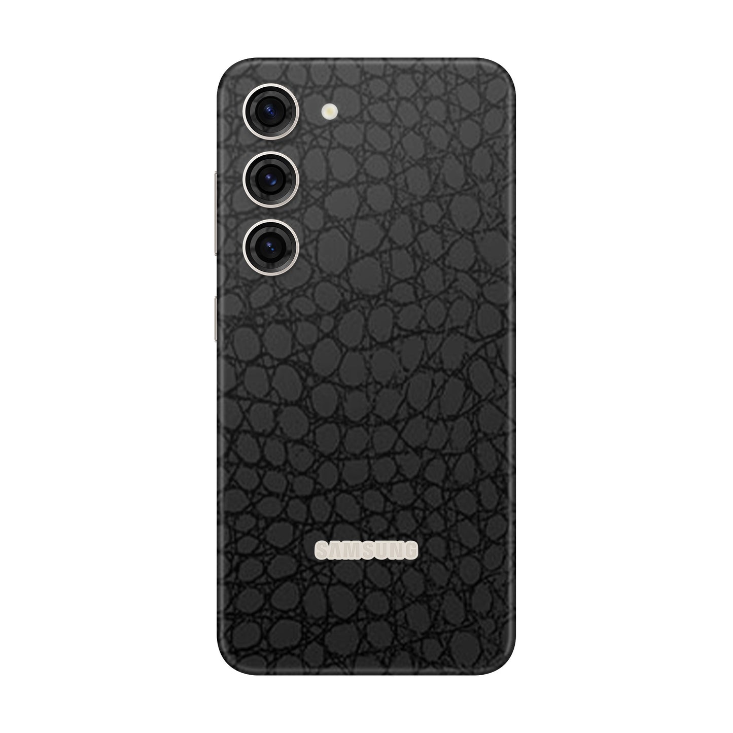 Folie de protectie Samsung Galaxy S23 FE, eSkins Elegans, Skin Croco Negru