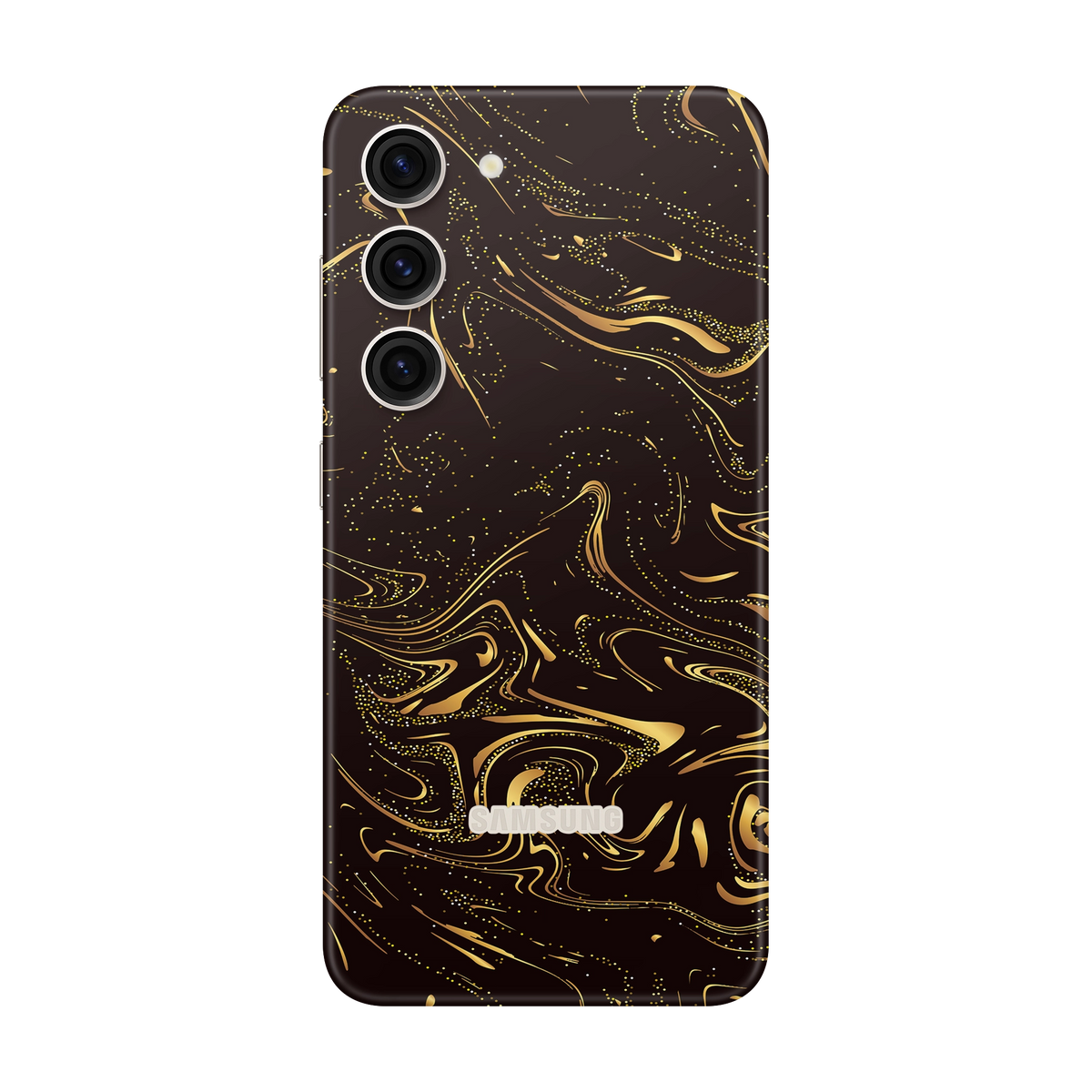 Folie de protectie pentru Samsung Galaxy S23 FE, eSkins Signature, Skin Golden Noir