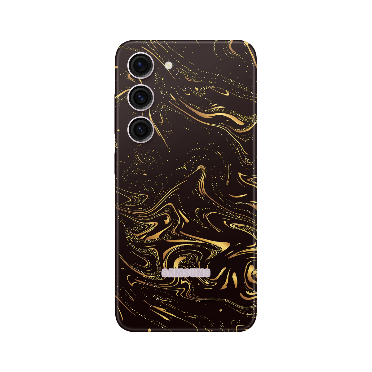 Folie de protectie pentru Samsung Galaxy S23, eSkins Signature, Skin Golden Noir