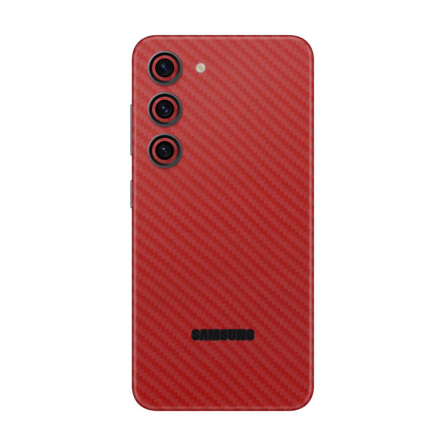 Folie de protectie Samsung Galaxy S23 Plus, eSkins Elegans, Skin Carbon Rosu