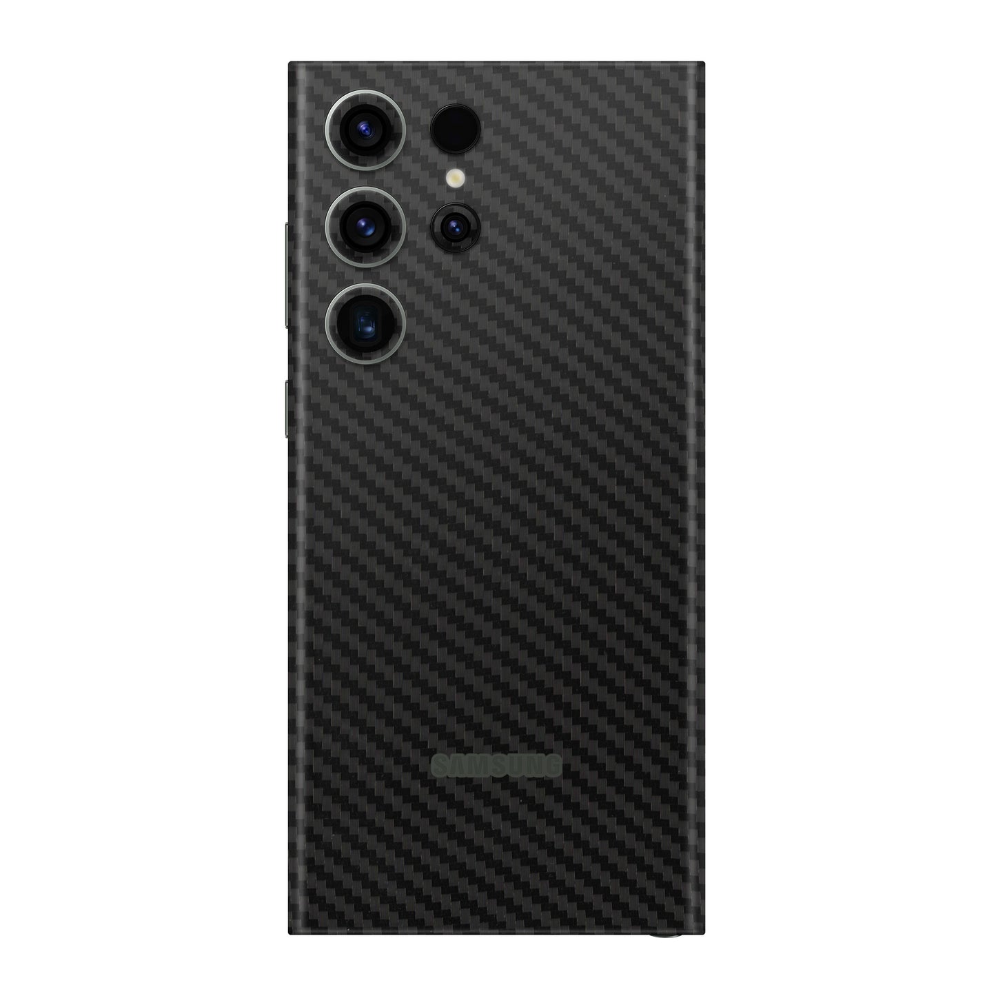 Folie de protectie Samsung Galaxy S23 Ultra, eSkins Elegans, Skin Carbon Negru