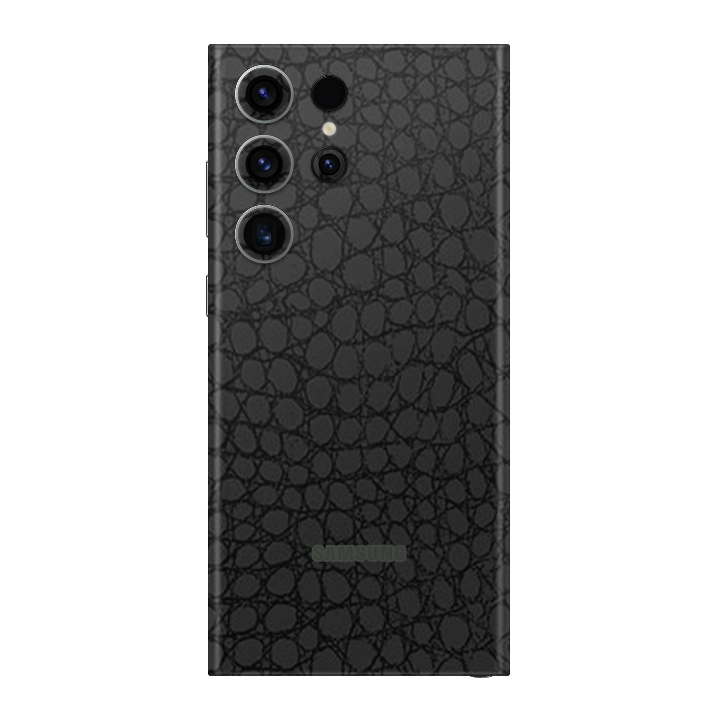 Folie de protectie Samsung Galaxy S23 Ultra, eSkins Elegans, Skin Croco Negru