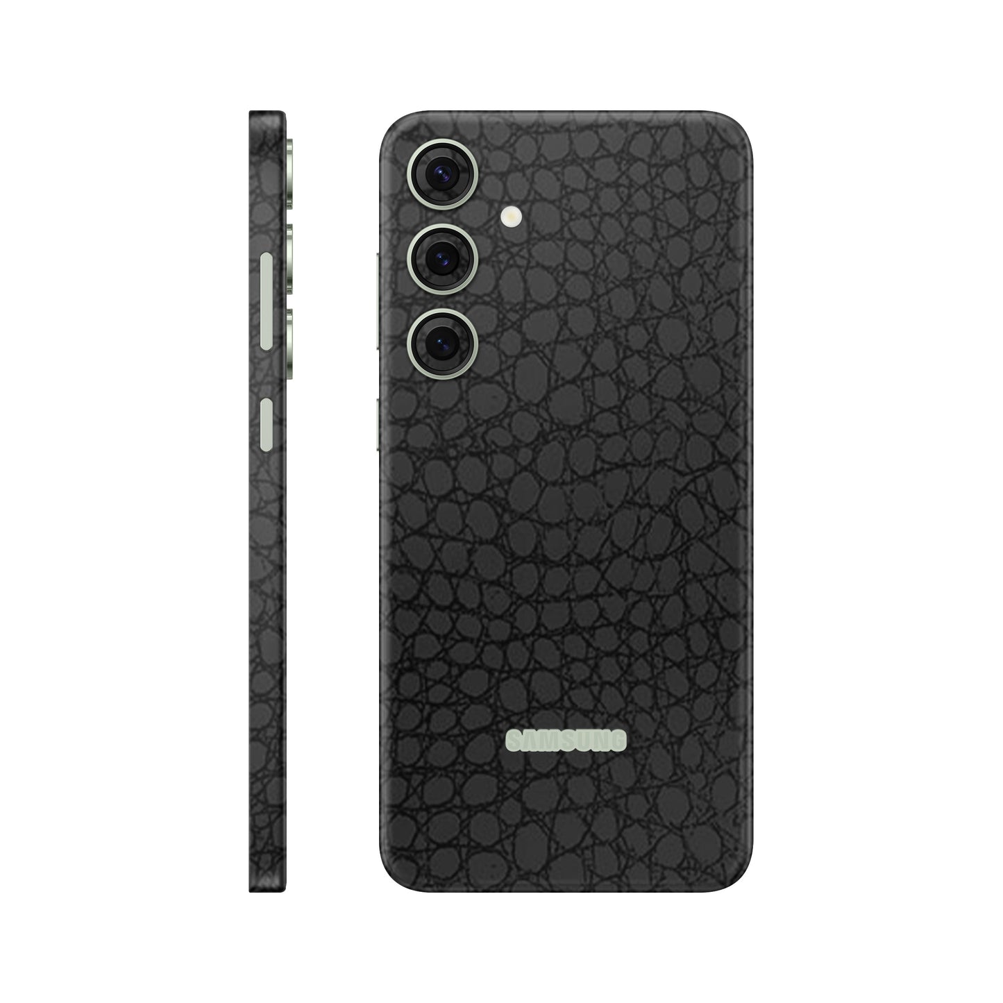 Folie de protectie Samsung Galaxy S24, eSkins Elegans, Skin Croco Negru
