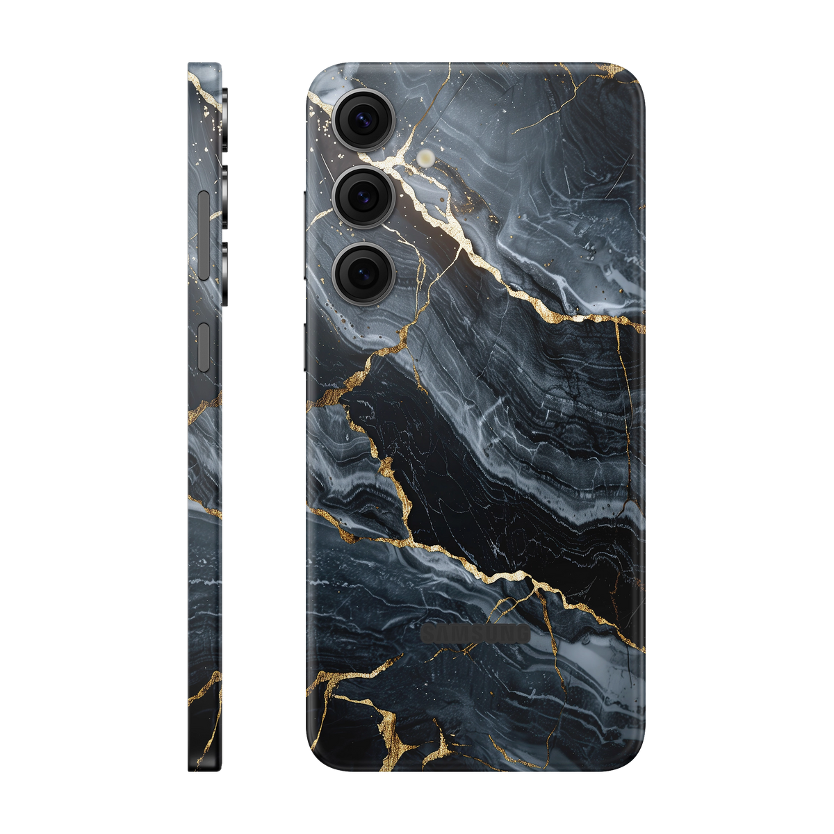 Folie de protectie pentru Samsung Galaxy S24 FE, eSkins Signature, Skin Gilded Abyss