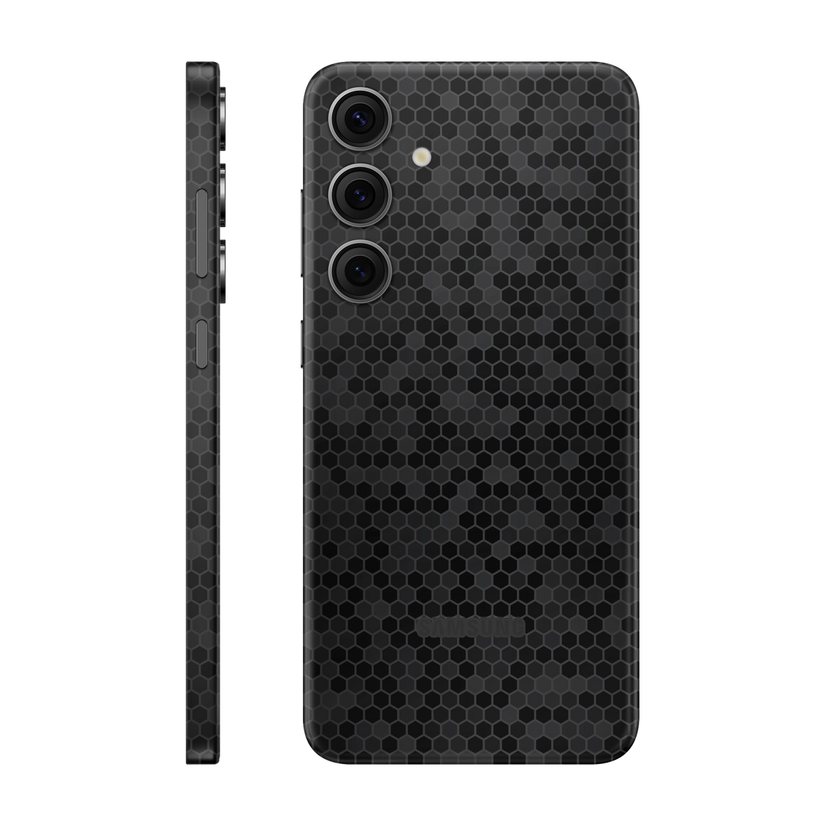 Folie de protectie pentru Samsung Galaxy S24 FE, eSkins Elegans, Skin Honeycomb Negru