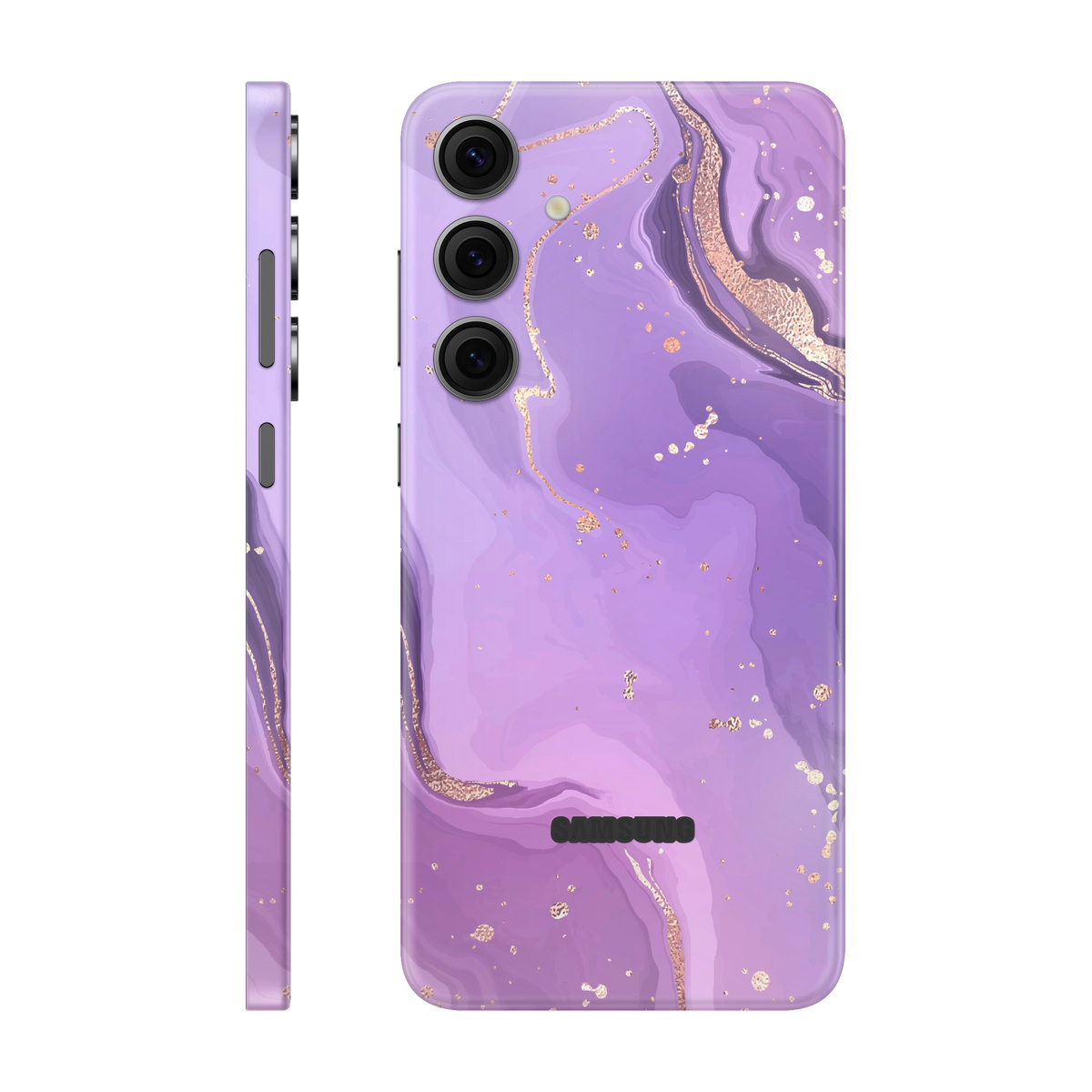 Folie de protectie pentru Samsung Galaxy S24 FE, eSkins Signature, Skin Lavender Swirl
