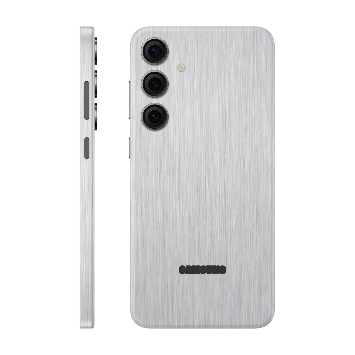 Folie de protectie pentru Samsung Galaxy S24 FE, eSkins Elegans, Skin Metalic Gri