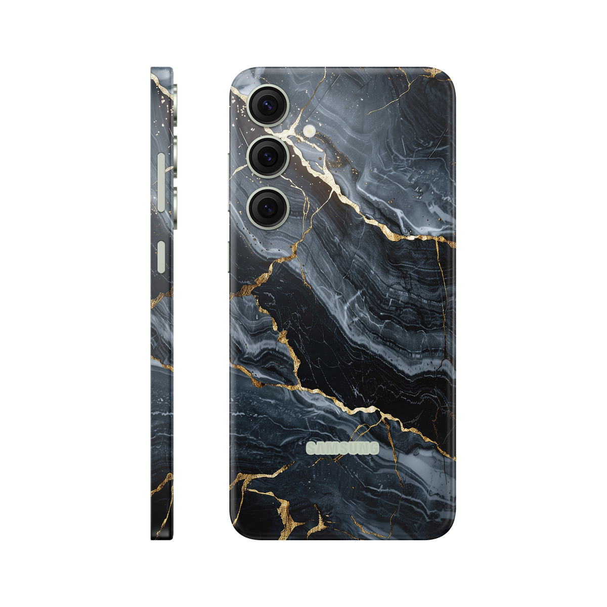 Folie de protectie pentru Samsung Galaxy S24, eSkins Signature, Skin Gilded Abyss
