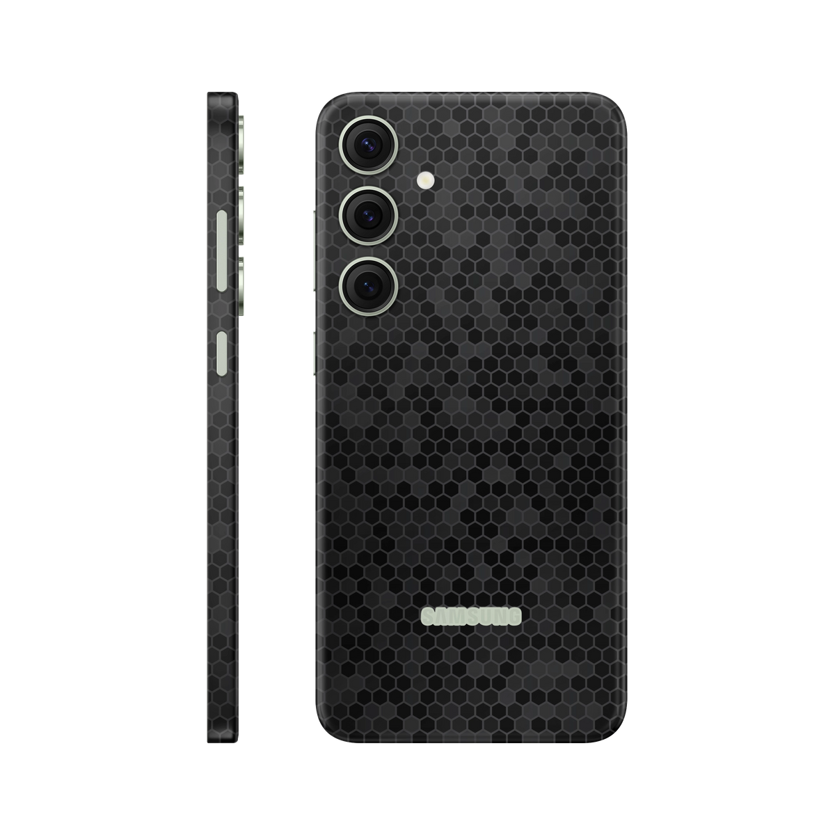 Folie de protectie pentru Samsung Galaxy S24, eSkins Elegans, Skin Honeycomb Negru