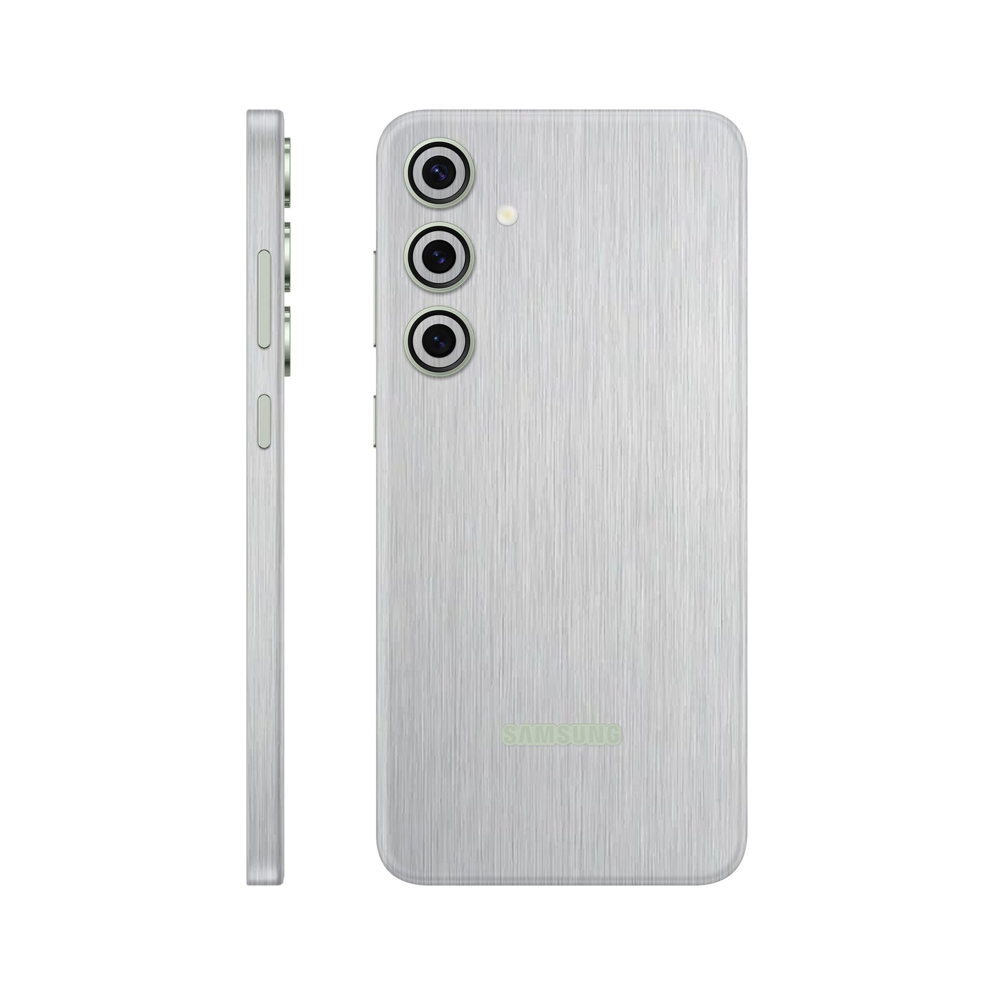 Folie de protectie Samsung Galaxy S24, eSkins Elegans, Skin Metalic Gri