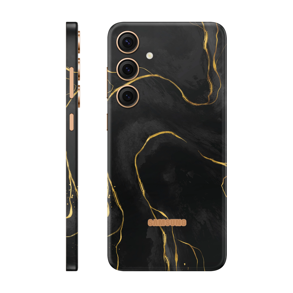 Folie de protectie pentru Samsung Galaxy S24 Plus, eSkins Signature, Skin Golden Onyx