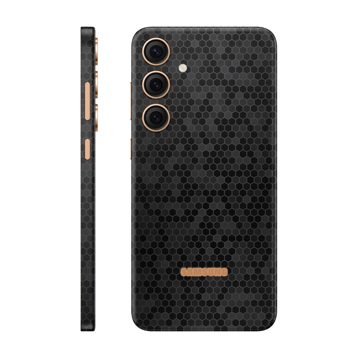 Folie de protectie pentru Samsung Galaxy S24 Plus, eSkins Elegans, Skin Honeycomb Negru