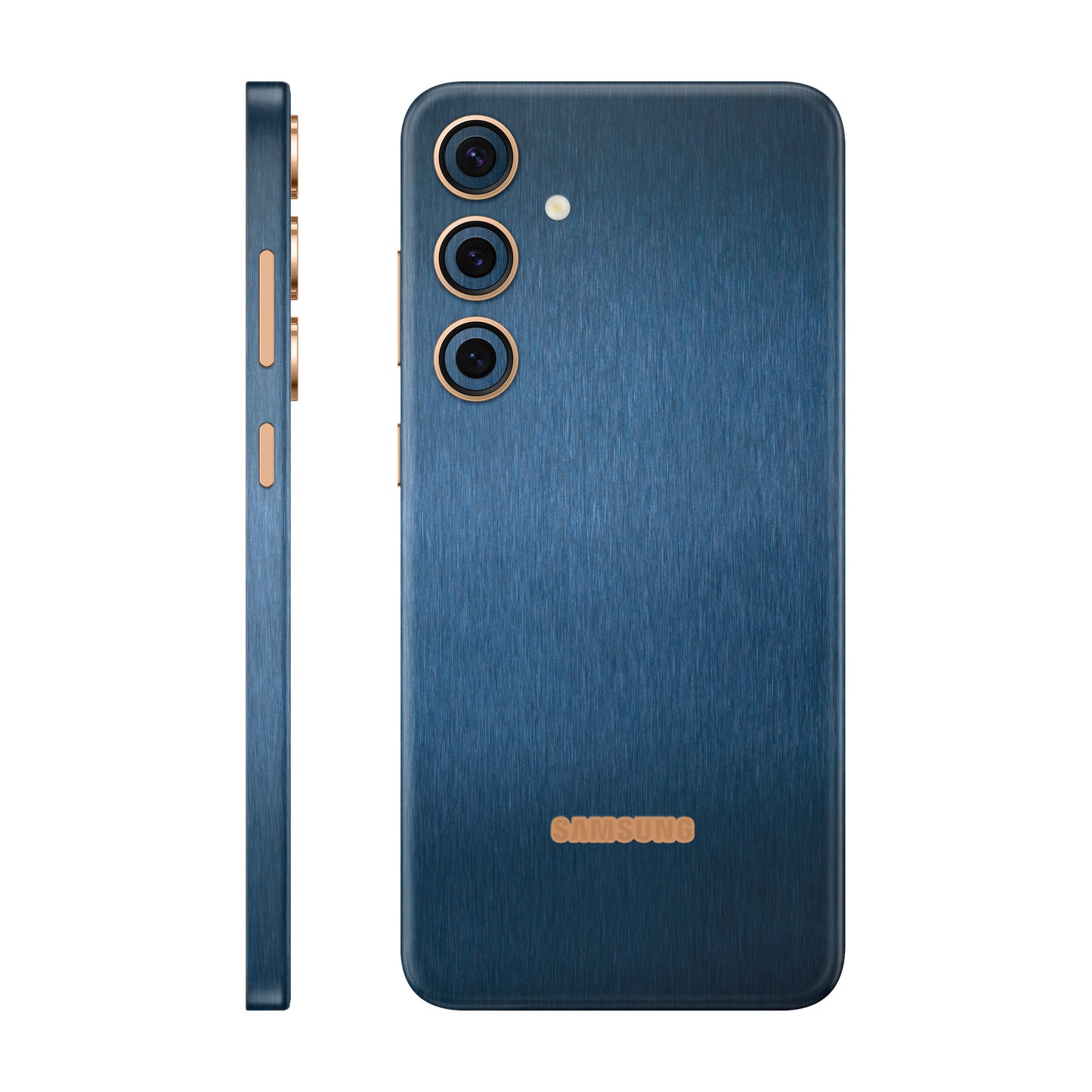 Folie de protectie Samsung Galaxy S24 Plus, eSkins Elegans, Skin Metalic Albastru