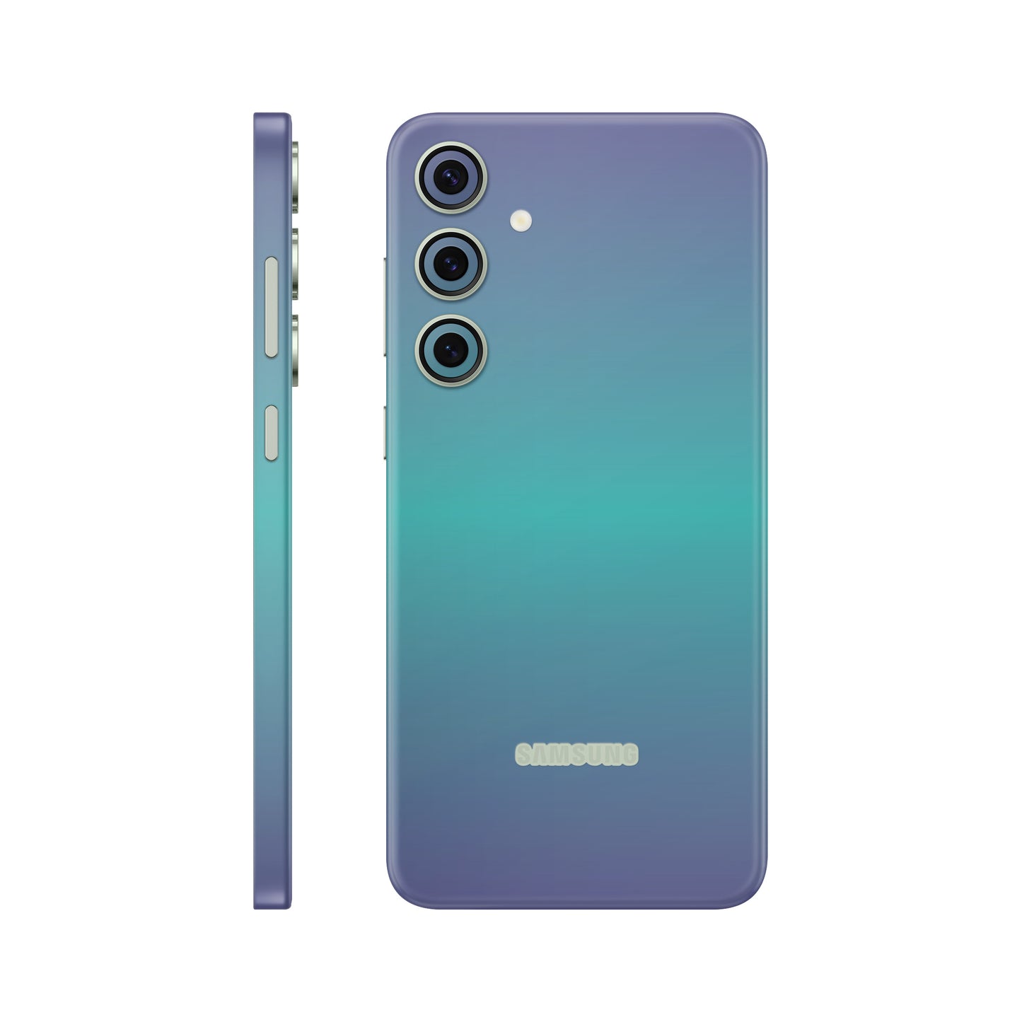 Folie de protectie Samsung Galaxy S24, eSkins Unique, Skin Cameleon Turcoaz-Lavanda