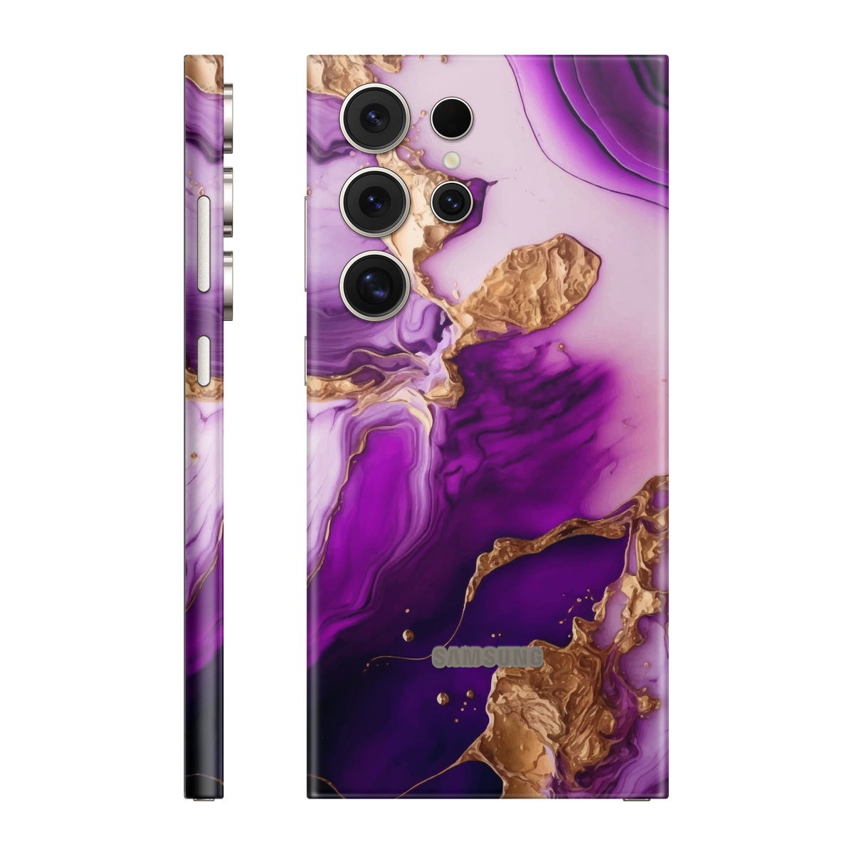 Folie de protectie pentru Samsung Galaxy S24 Ultra, eSkins Signature, Skin Amethyst Dream