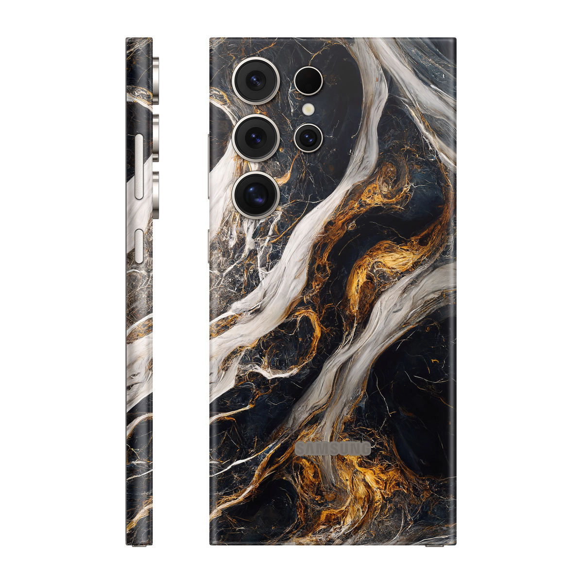 Folie de protectie pentru Samsung Galaxy S24 Ultra, eSkins Signature, Skin Luxe Nebula