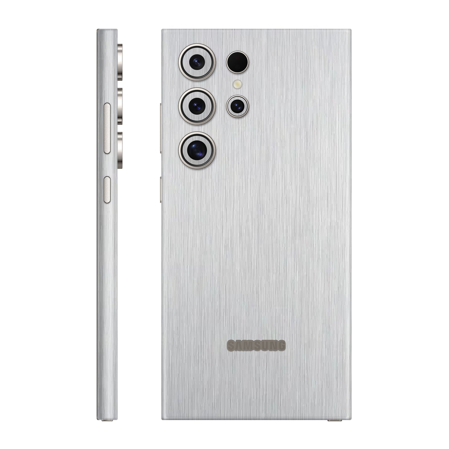 Folie de protectie Samsung Galaxy S24 Ultra, eSkins Elegans, Skin Metalic Gri