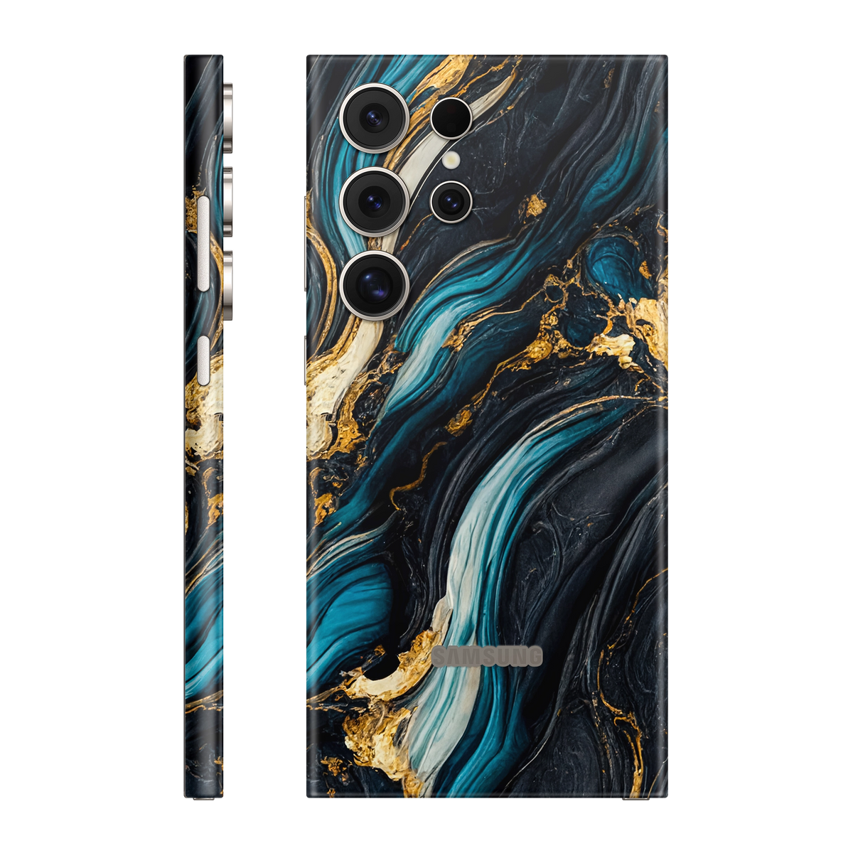 Folie de protectie pentru Samsung Galaxy S24 Ultra, eSkins Signature, Skin Mystic Ocean