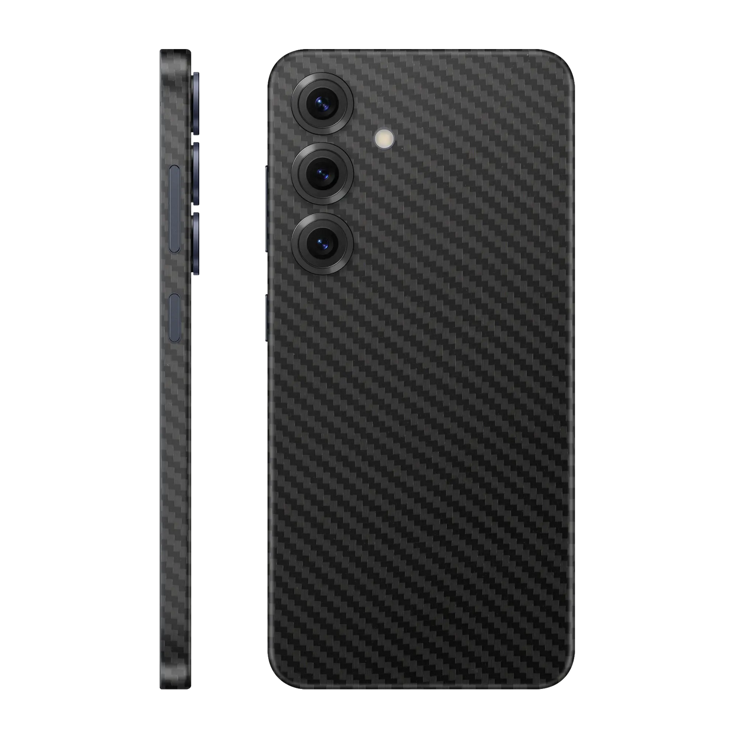 Folie de protectie Samsung Galaxy S25 FE, eSkins Elegans, Skin Carbon Negru