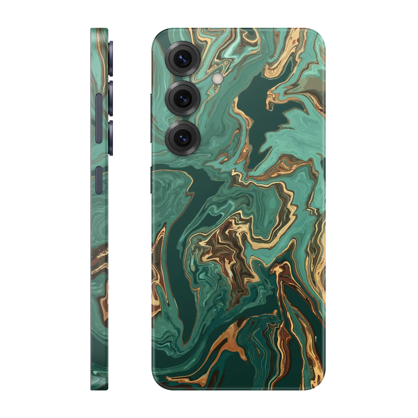 Folie de protectie Samsung Galaxy S25 FE, eSkins Signature, Skin Emerald Flow