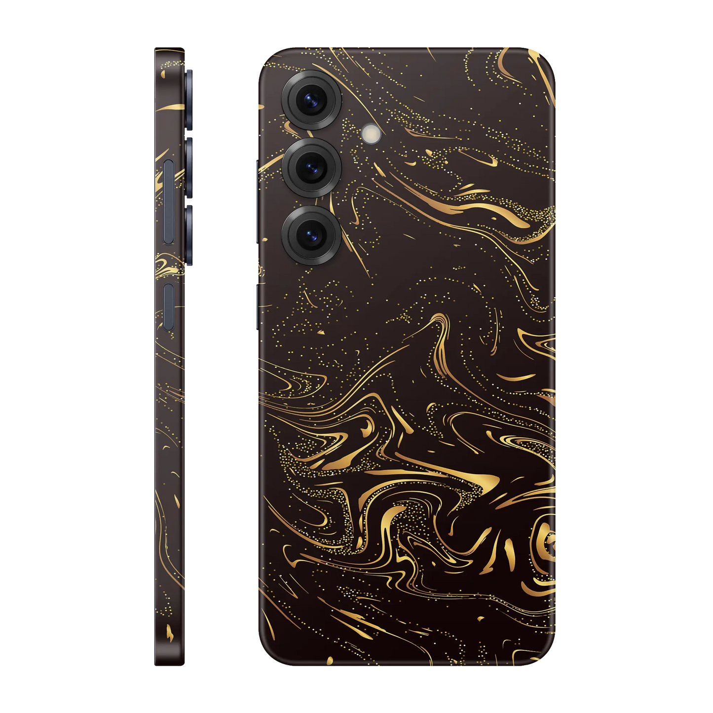 Folie de protectie Samsung Galaxy S25 FE, eSkins Signature, Golden Noir