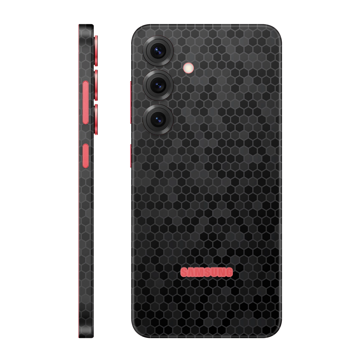 Folie de protectie pentru Samsung Galaxy S25 Plus, eSkins Elegans, Skin Honeycomb Negru